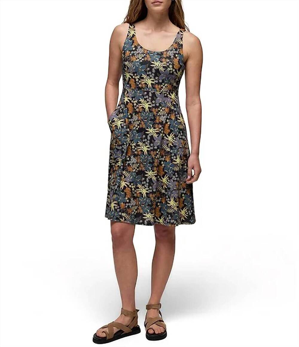 NEW PRANA corrinne short dress in black summer nights